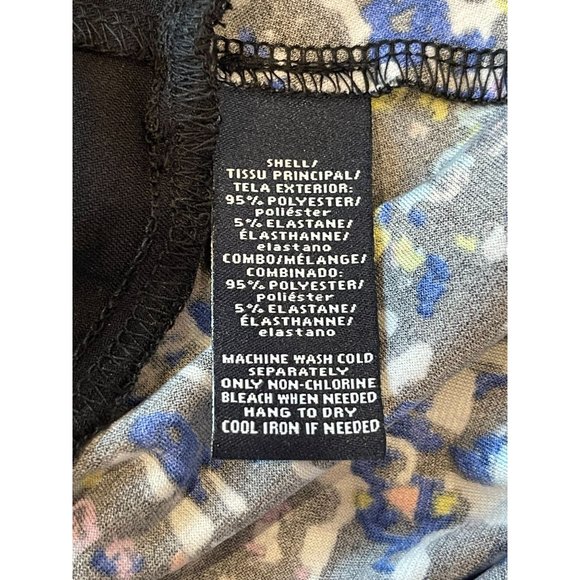 American Living Womens Sheath Dress Abstract Print 3/4 Sleeve Boat Neck Black 2 - Picture 9 of 10